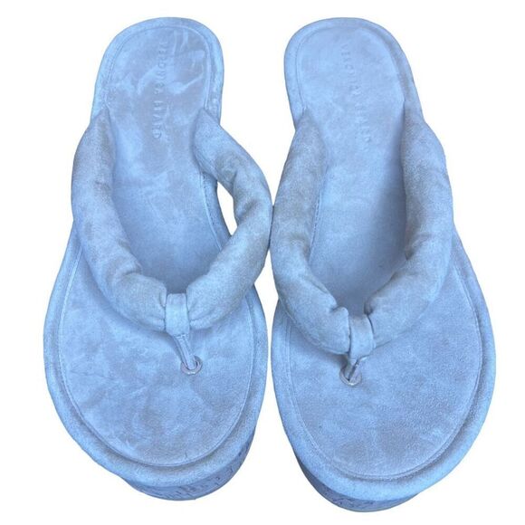 VERONICA BEARD Geno Cork Wedge Sandals Excellent Condition Size 7 1/2” - Picture 7 of 12